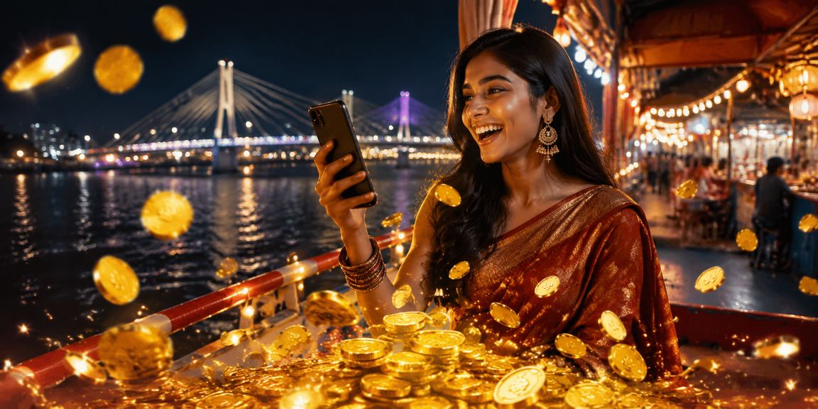 ময়মনসিংহে রাতের বাজারে মোবাইলে অনলাইন গেম খেলার দৃশ্য